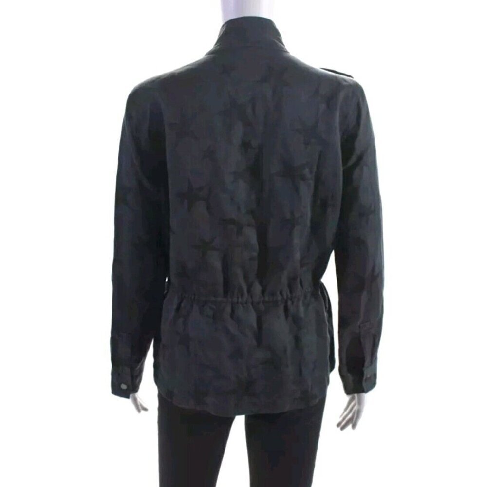 Rails Womens Star Print Drawstring Front Zip Jack… - image 3